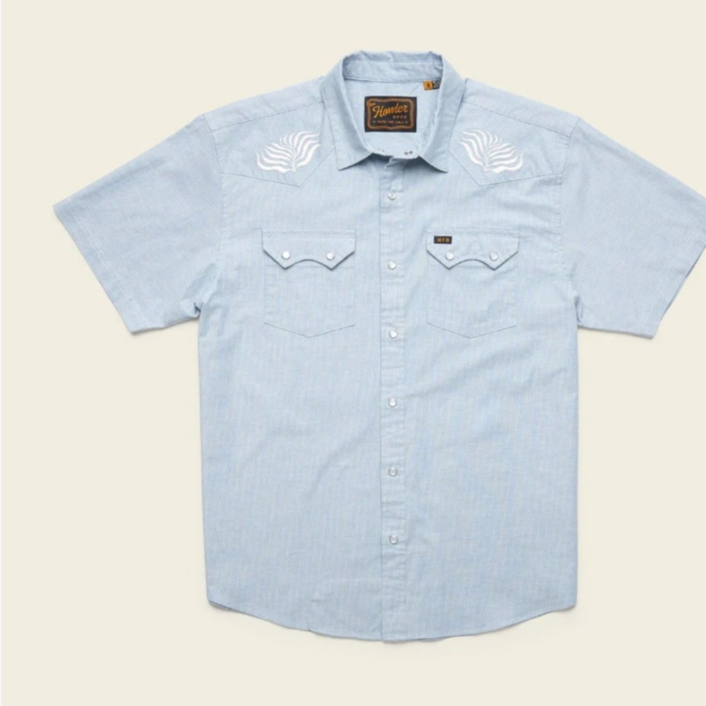 Howler Brothers Blue Casual Button Down Shirt